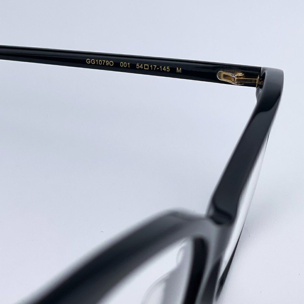 NEW Gucci GG1079O 001 Black Cat Eye Women Eyeglasses - Picture 8 of 14